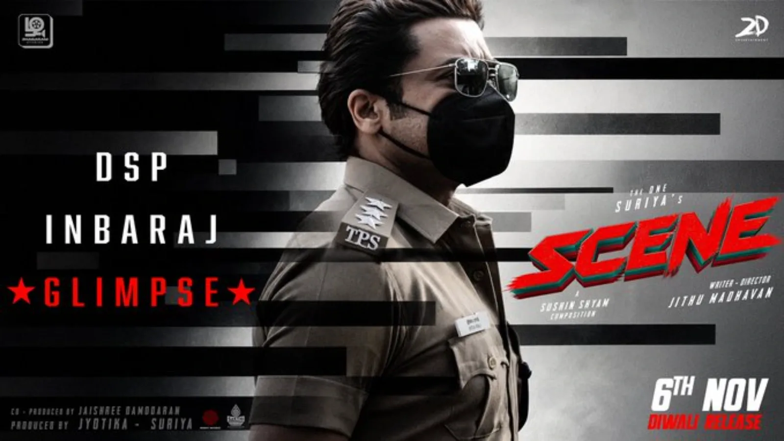 Suriya's DSP Inbaraj glimpse from Scene is out online