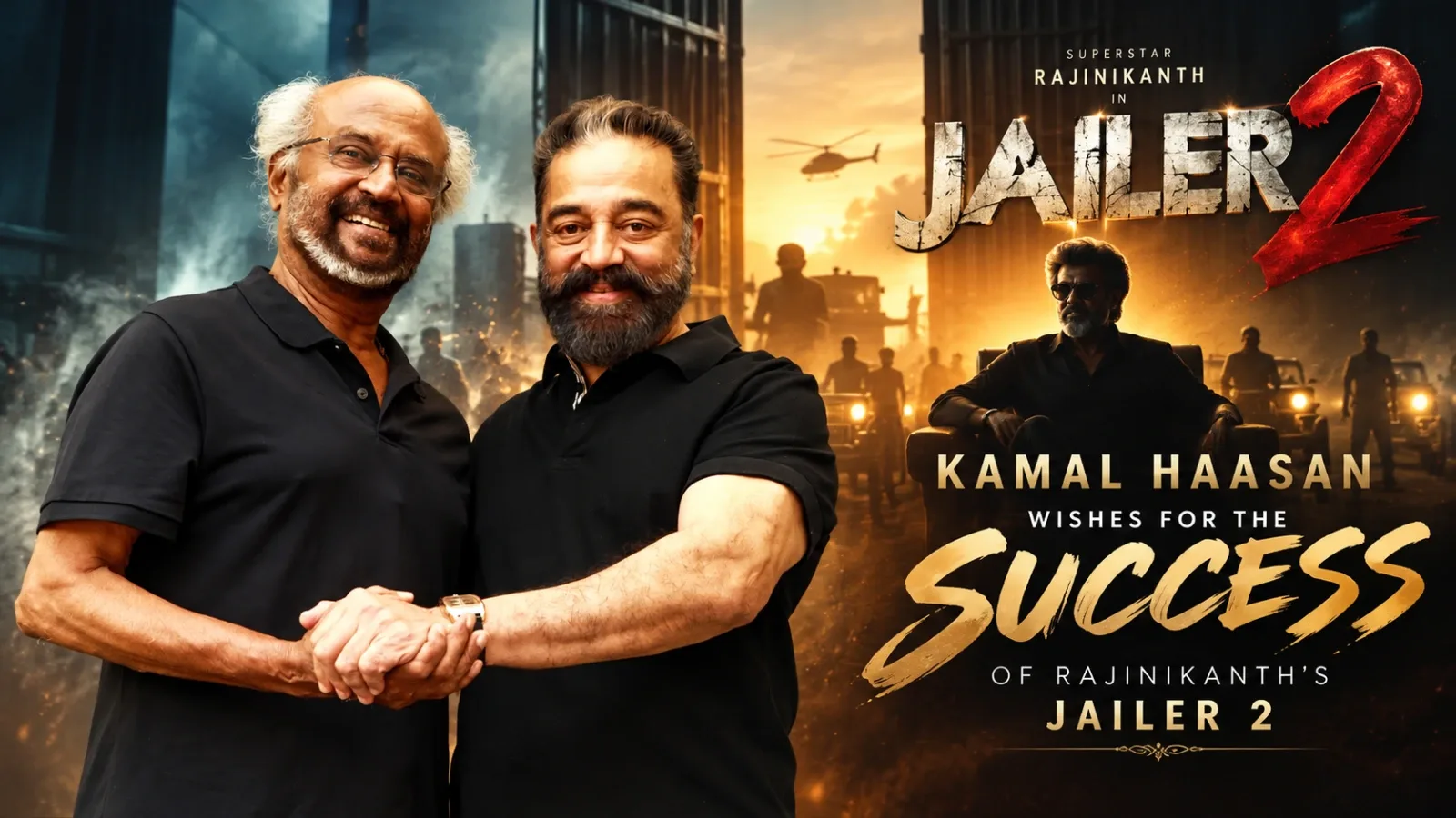 Kamal Haasan congratulates Rajinikanth and Jailer 2 team on X