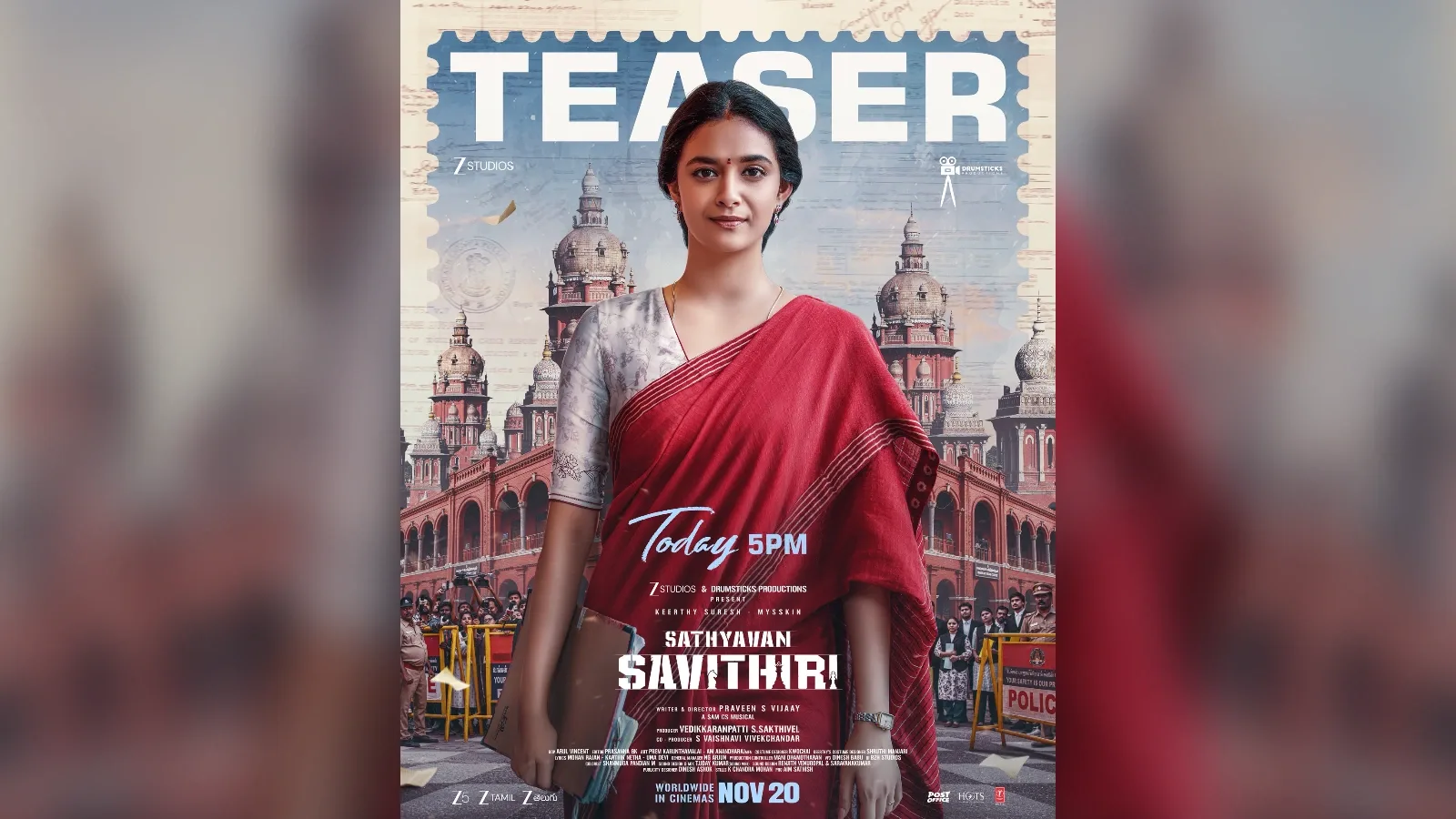 Sathyavan Savithiri teaser out; Keerthy Suresh film opens 20 November