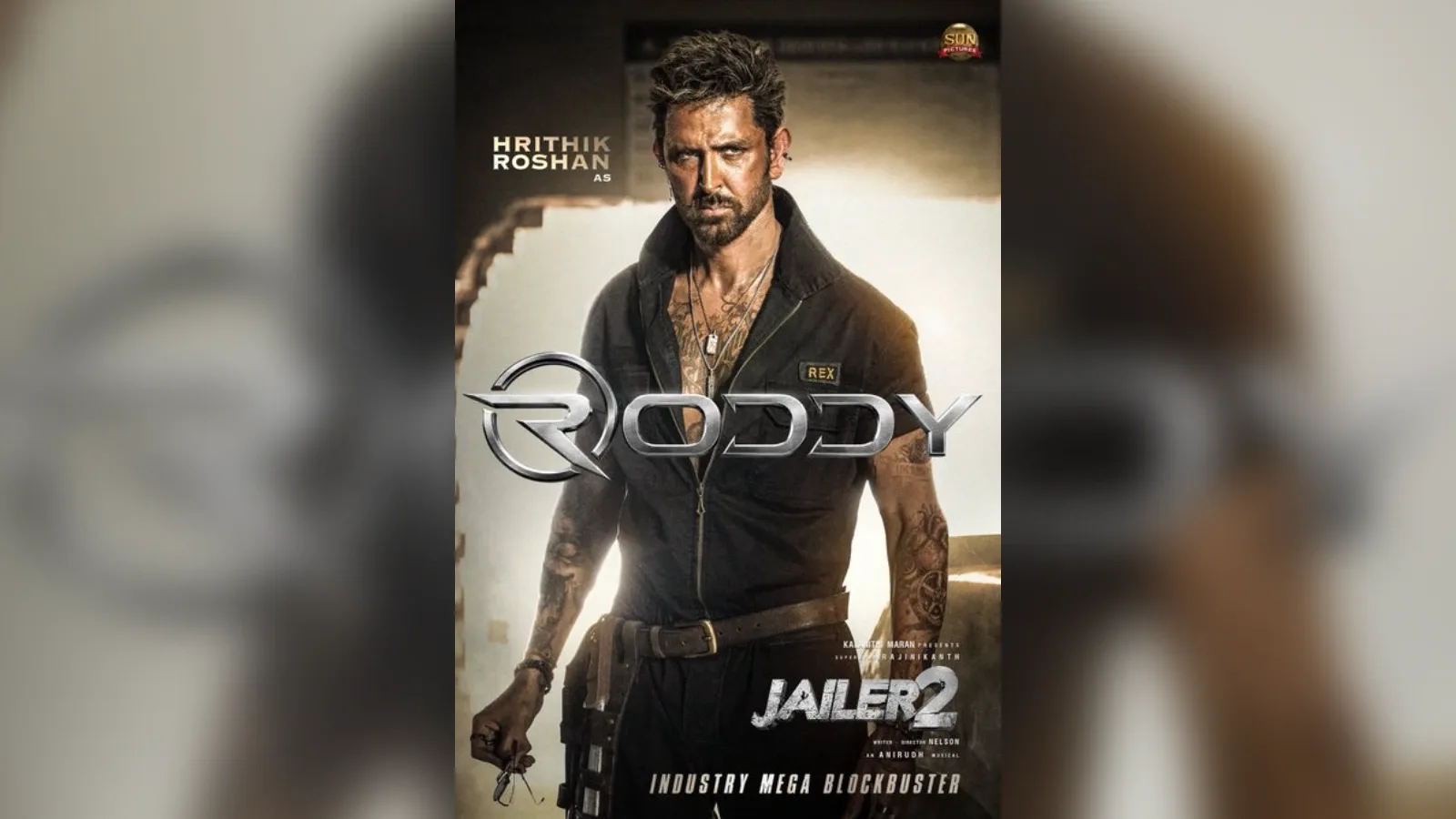 Sun Pictures releases Hrithik Roshan's Roddy Theme from Jailer 2