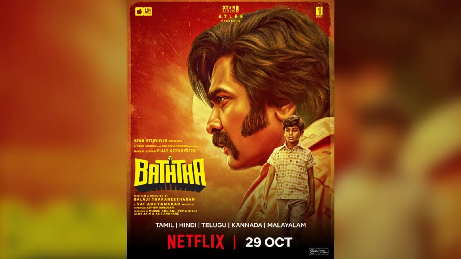 Vijay Sethupathi's Baththa streams on Netflix from 29 October