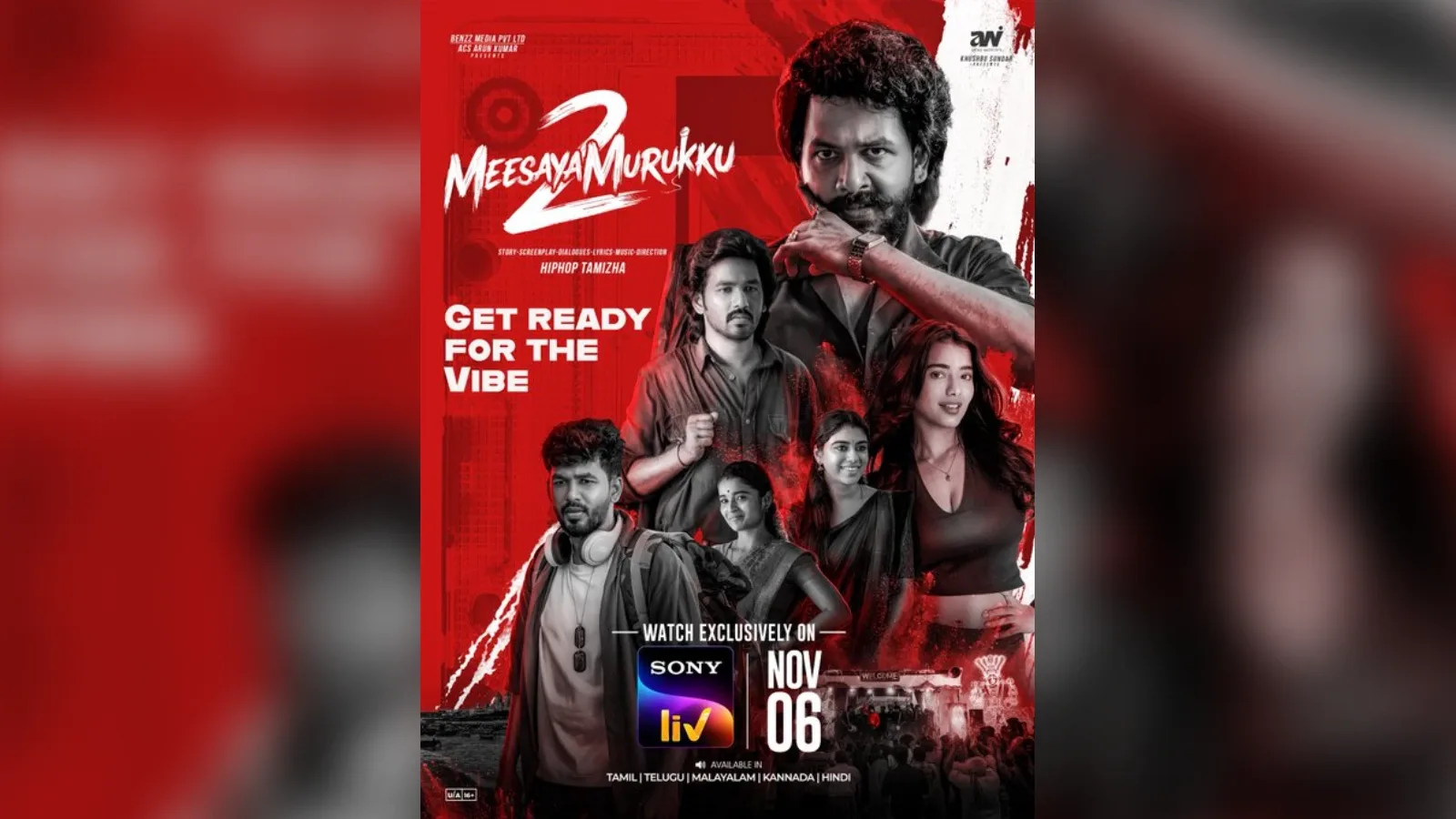 Meesaya Murukku 2 streams on Sony LIV from 6 November in 5 languages