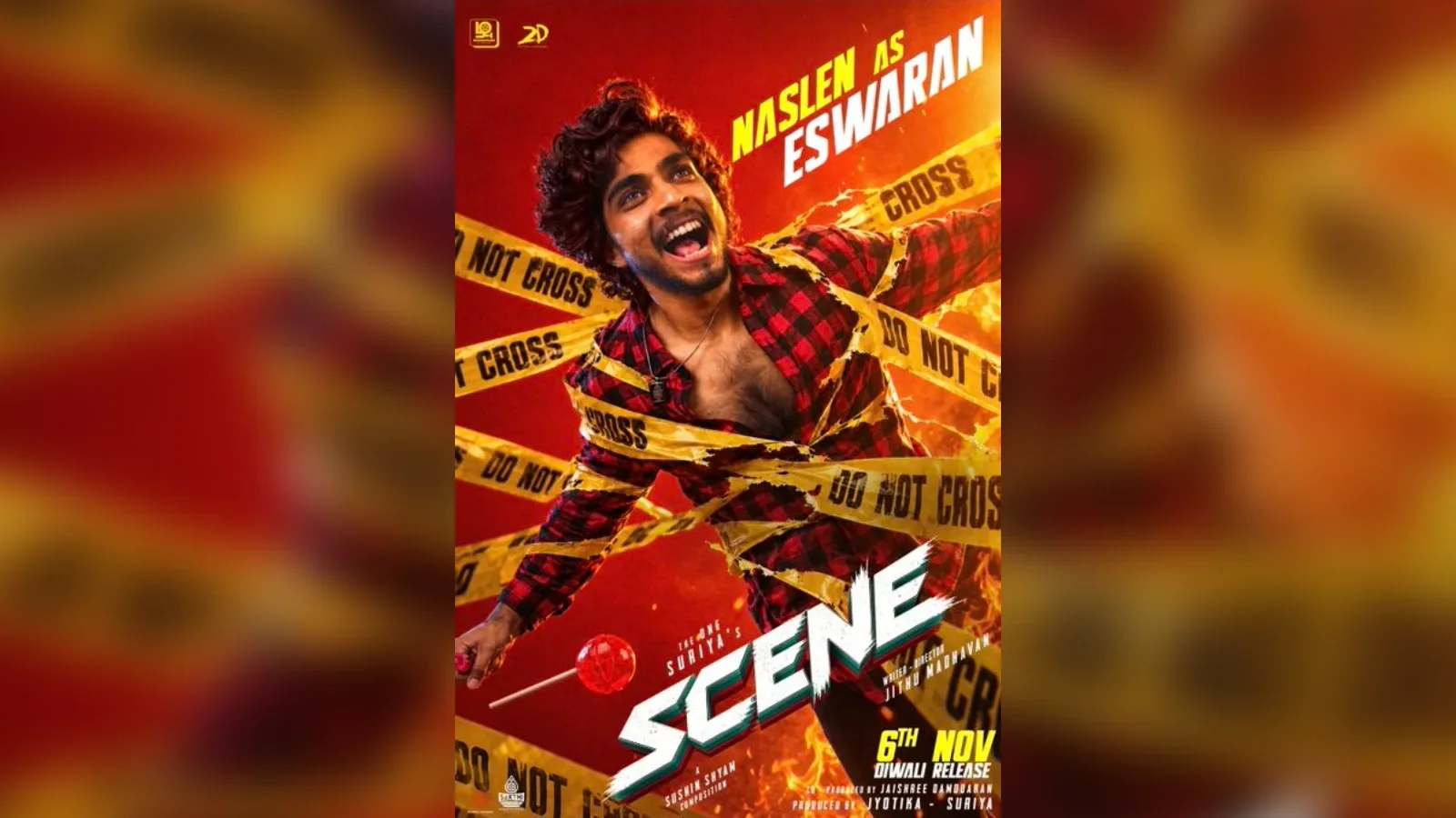 Suriya's Scene introduces Naslen as Eswaran in his Tamil debut